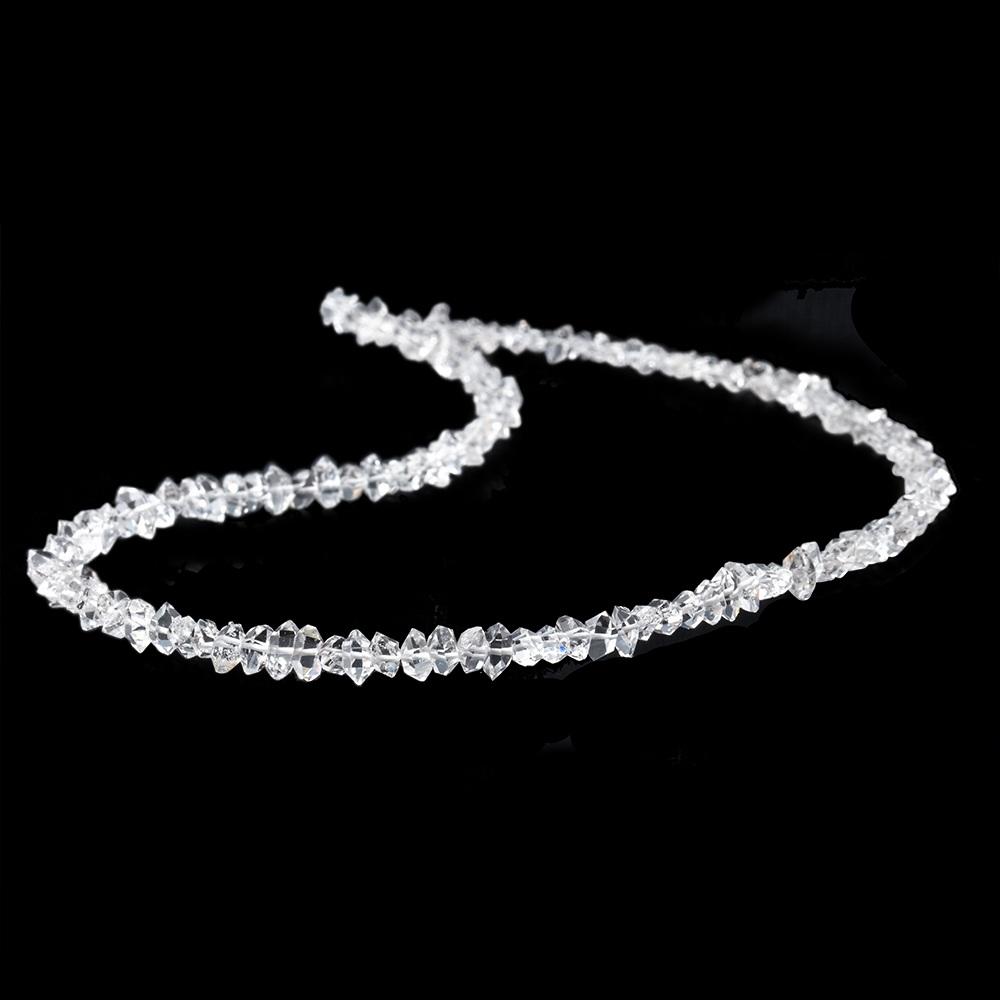 5x3-6x4mm Double Terminated Crystal Quartz 16 inch 136 beads