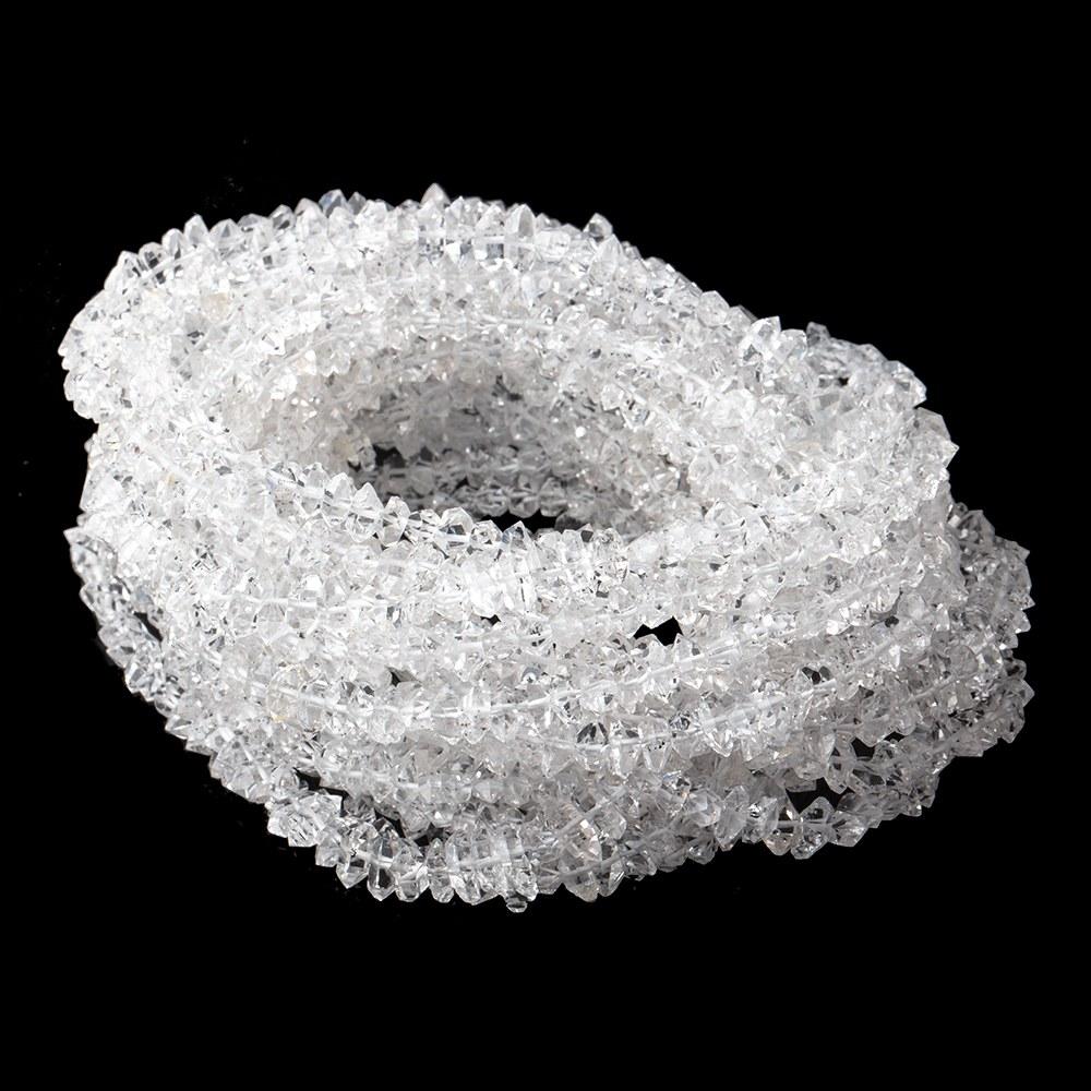 5x3-6x4mm Double Terminated Crystal Quartz 16 inch 136 beads