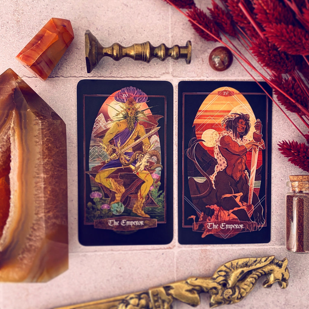 Children of Ostara tarot card deck & book set- BLACK EDITION