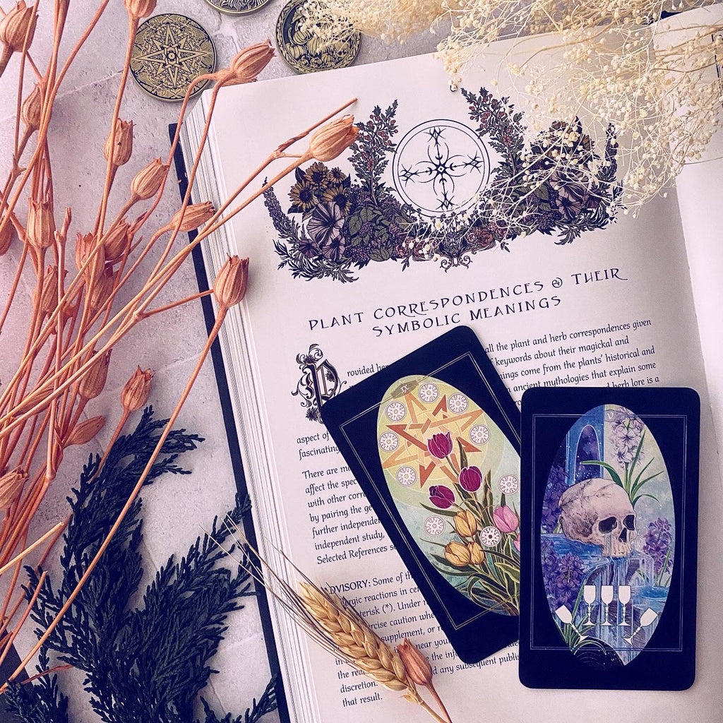 Children of Ostara tarot card deck & book set- BLACK EDITION