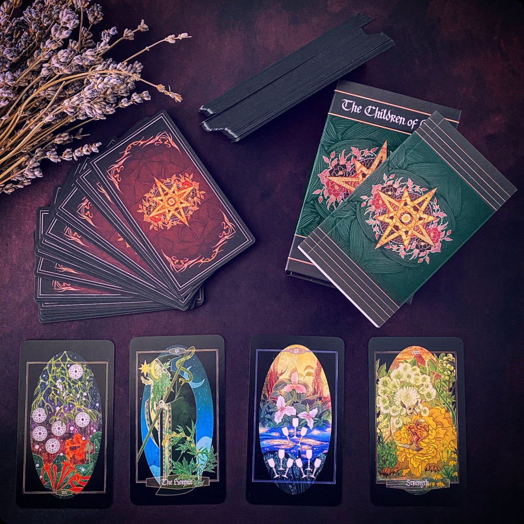 Children of Ostara tarot card deck & book set- BLACK EDITION