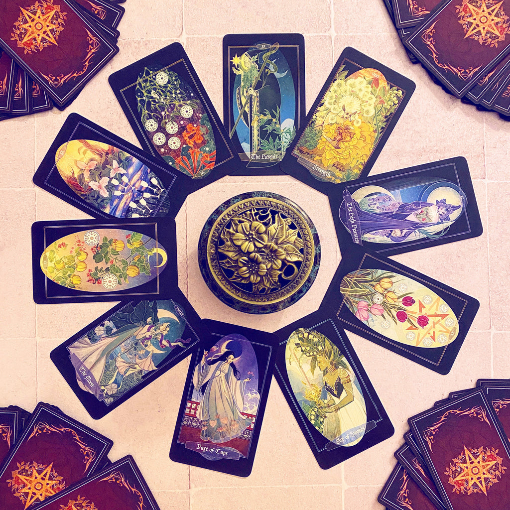 Children of Ostara tarot card deck & book set- BLACK EDITION