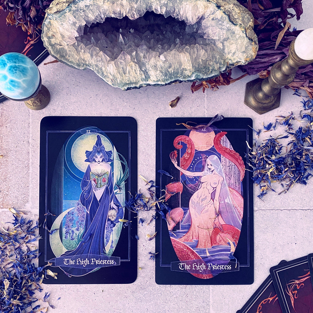 Children of Ostara tarot card deck & book set- BLACK EDITION