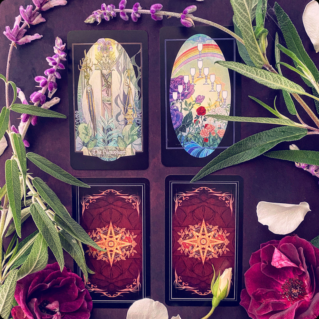 Children of Ostara tarot card deck & book set- BLACK EDITION
