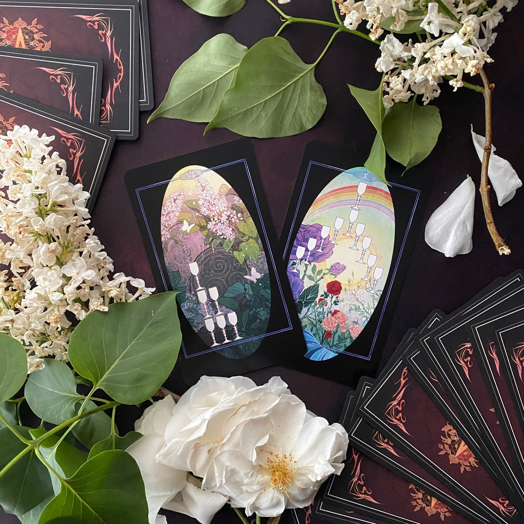 Children of Ostara tarot card deck & book set- BLACK EDITION