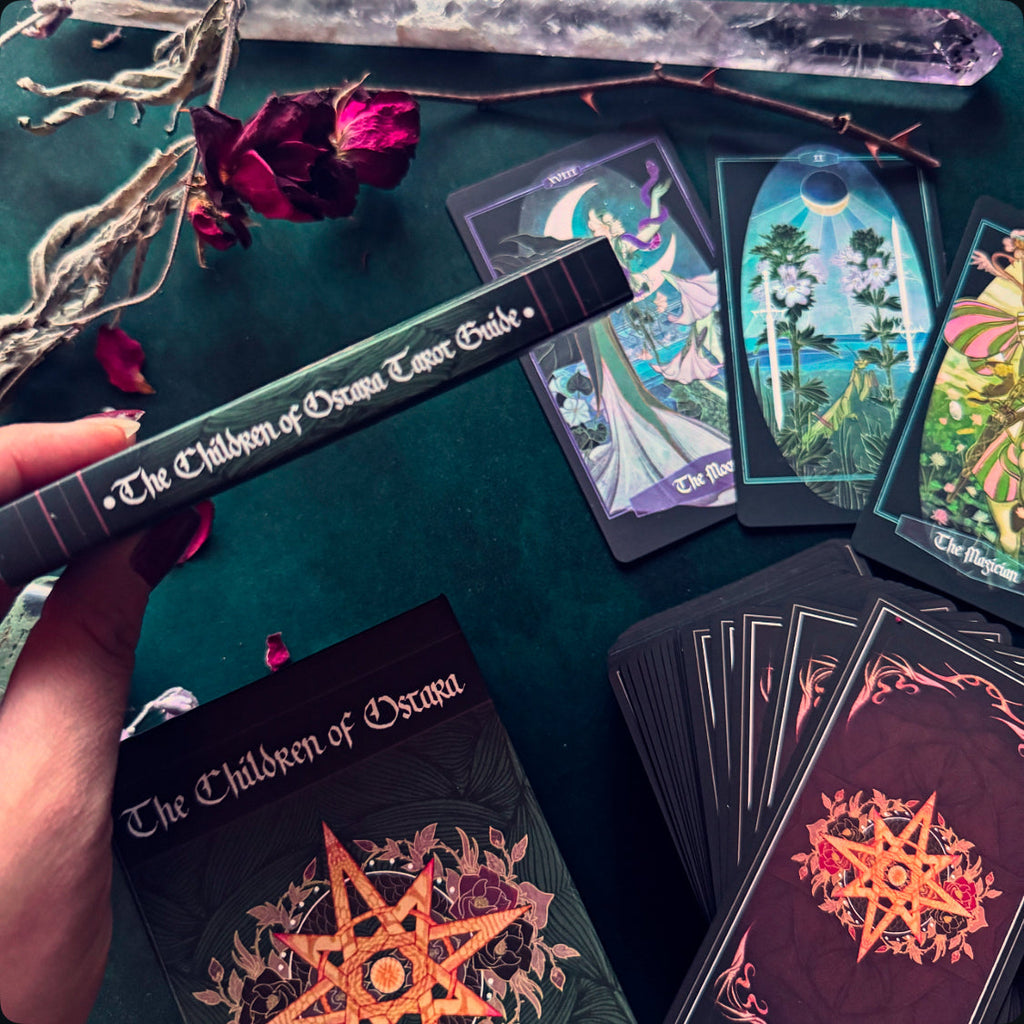 Children of Ostara tarot card deck & book set- BLACK EDITION