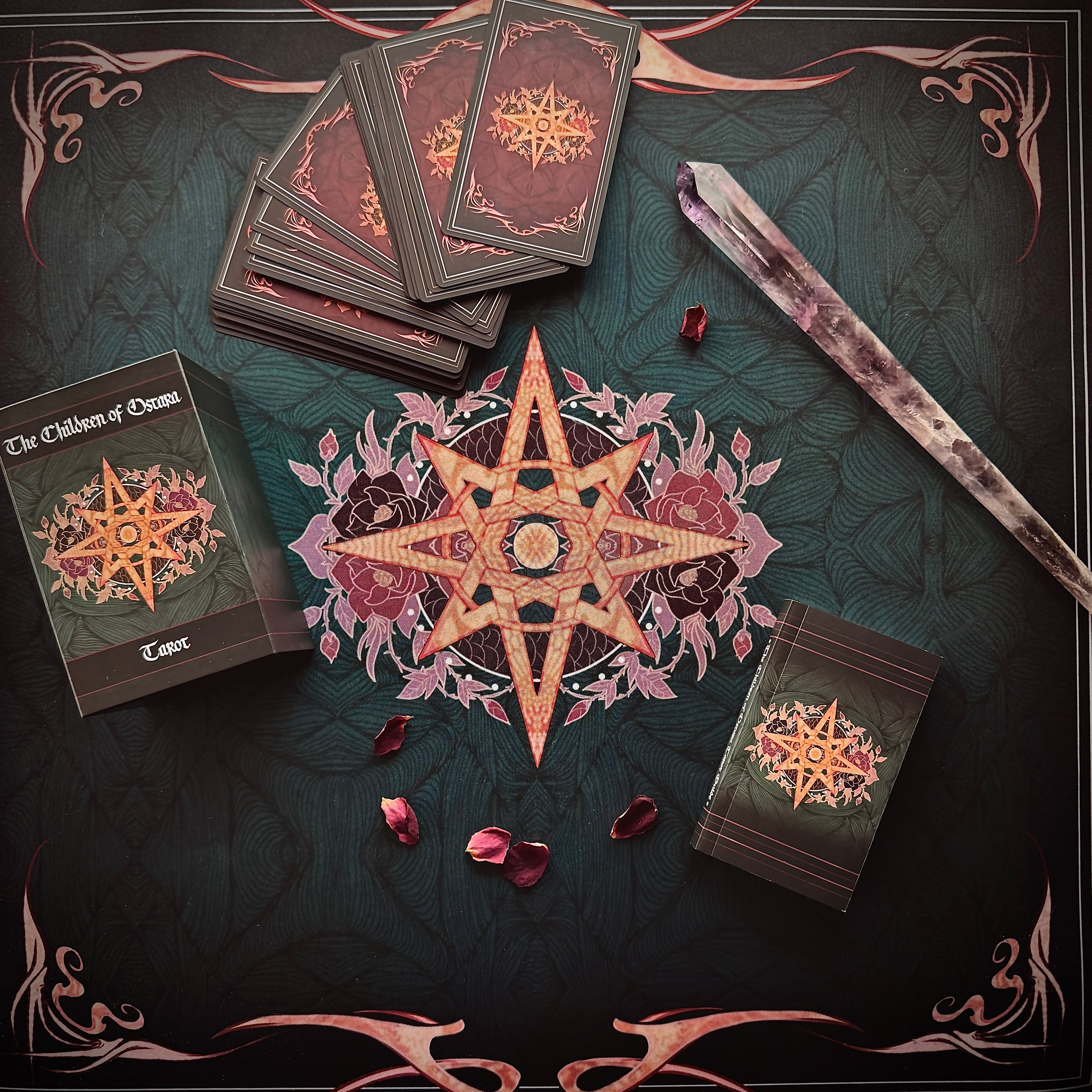 Children of Ostara tarot card deck & book set- BLACK EDITION