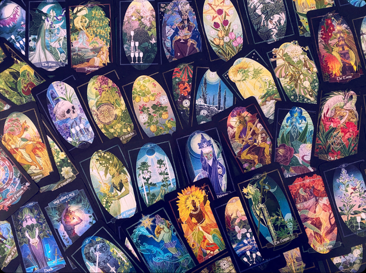 Children of Ostara tarot card deck & book set- BLACK EDITION