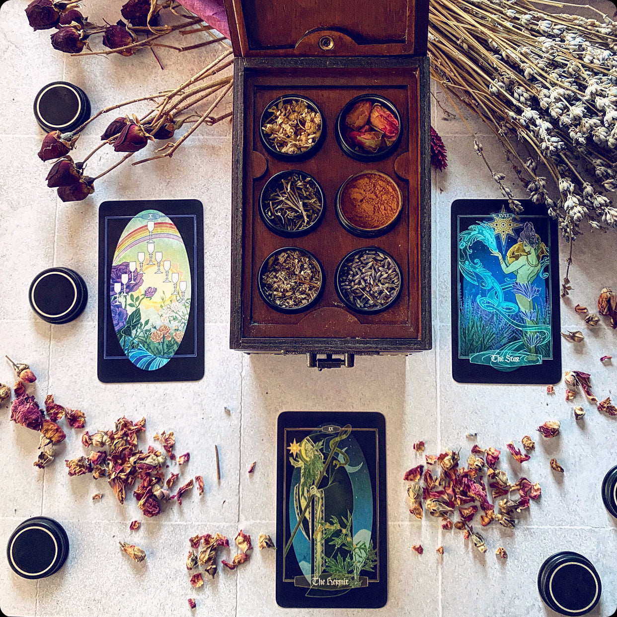 Children of Ostara tarot card deck & book set- BLACK EDITION