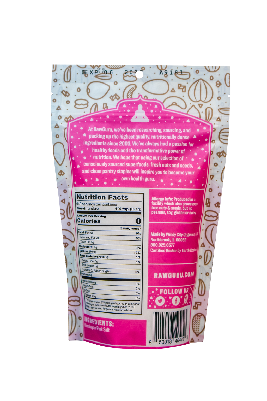 Himalayan Pink Crystal Salt - 16 oz