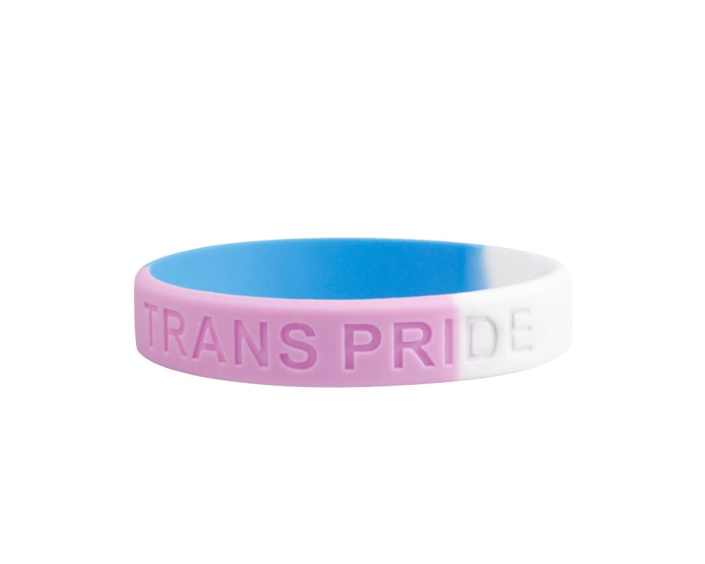 10 Pack Transgender PRIDE Silicone Bracelets