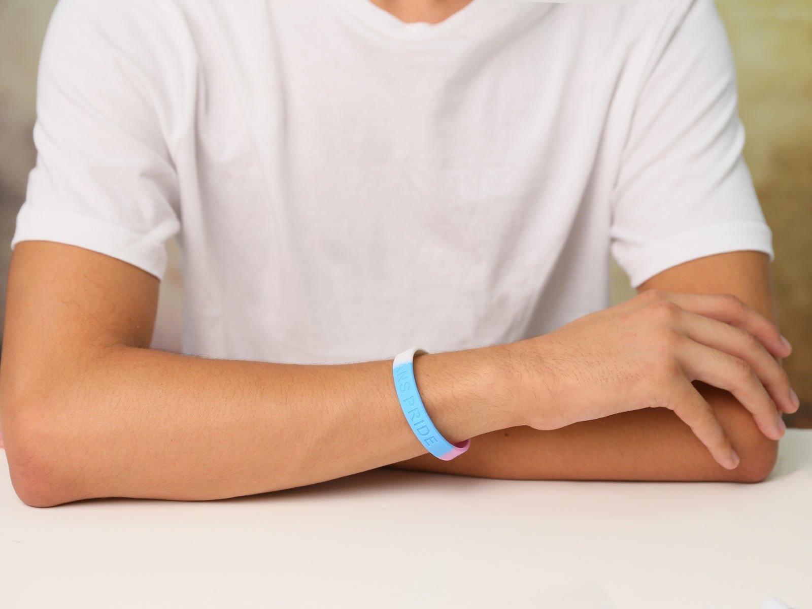 10 Pack Transgender PRIDE Silicone Bracelets